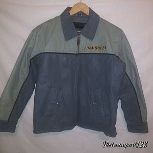 Davoucci Leather Jacket Men's Size M Young 14-16